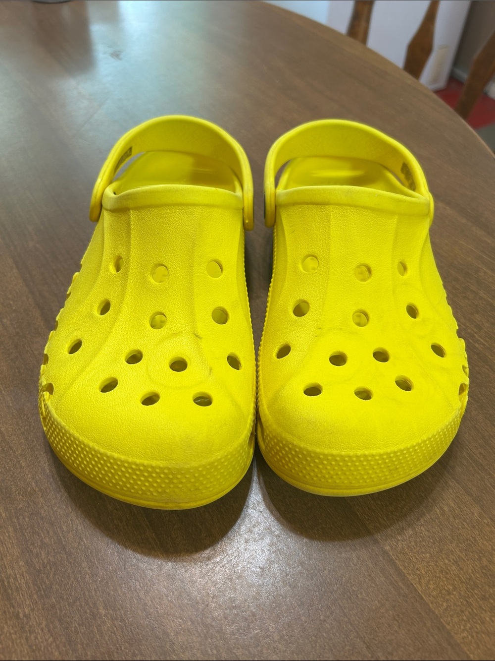 CROCS Yellow Slip-On Clog Shoes used
